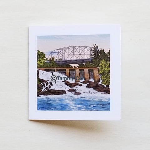 'Bracebridge Falls' Greeting Card - Single