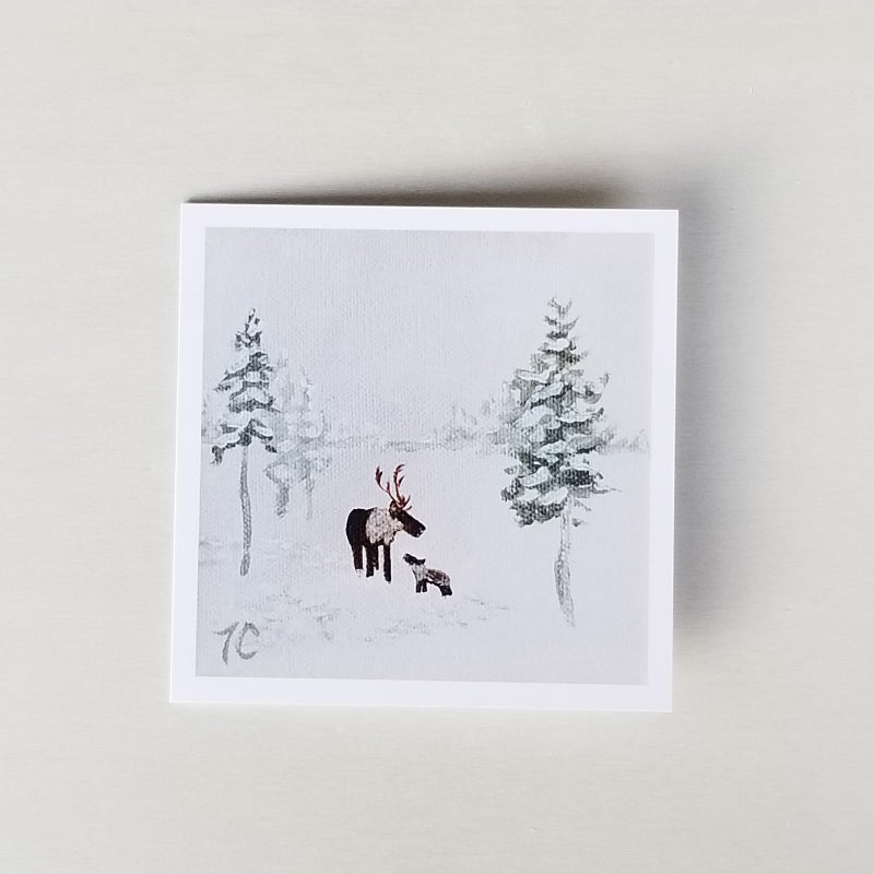 'First Winter' Greeting Card - Single