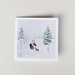 'First Winter' Greeting Card - Single