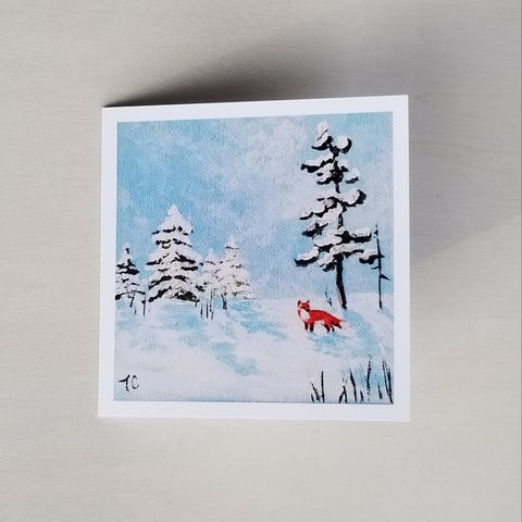 'Foxy' Greeting Card - Single