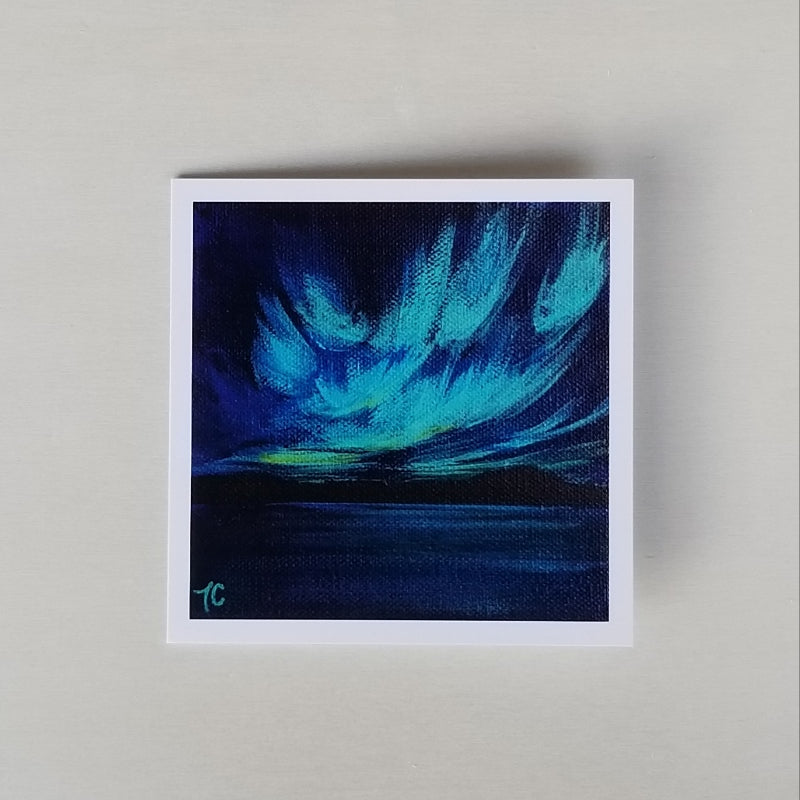 'Northern Lights' Greeting Card - Single