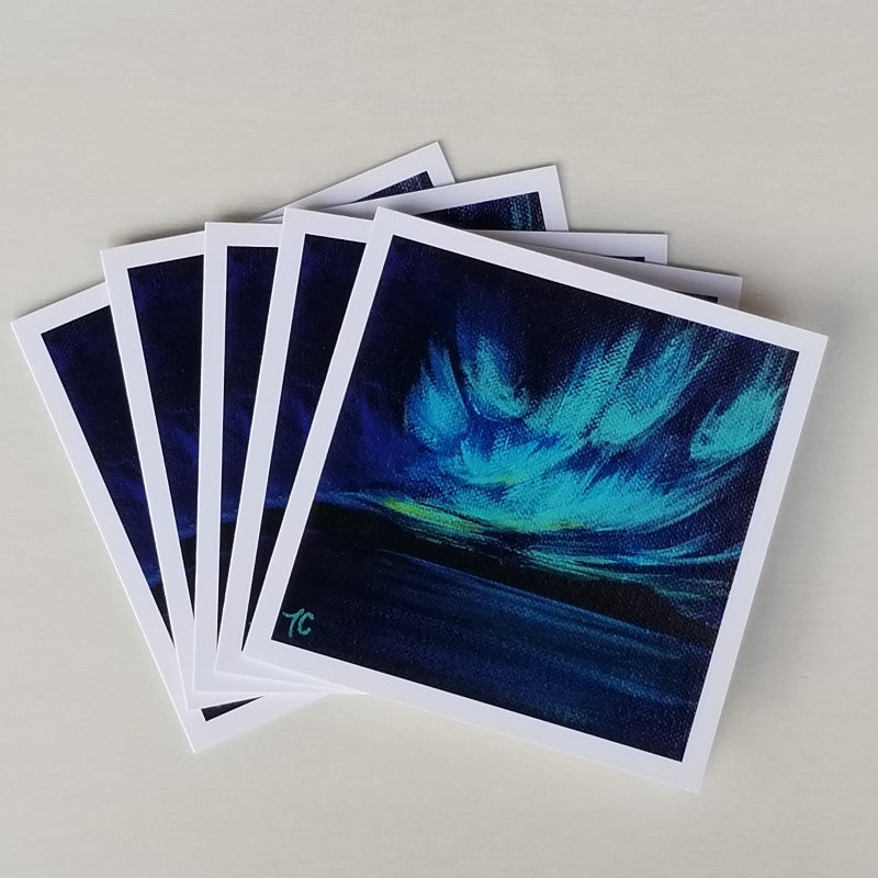 'Northern Lights' Greeting Card - 5 pack